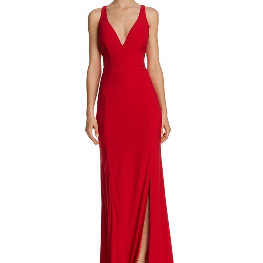 Elena Mac Duggal Plunging Gown - Picture 1 of 9